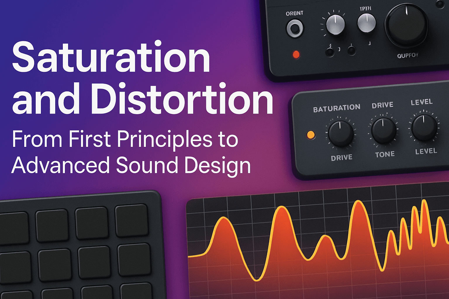 Saturation and Distortion - From First Principles to Advanced Sound Design