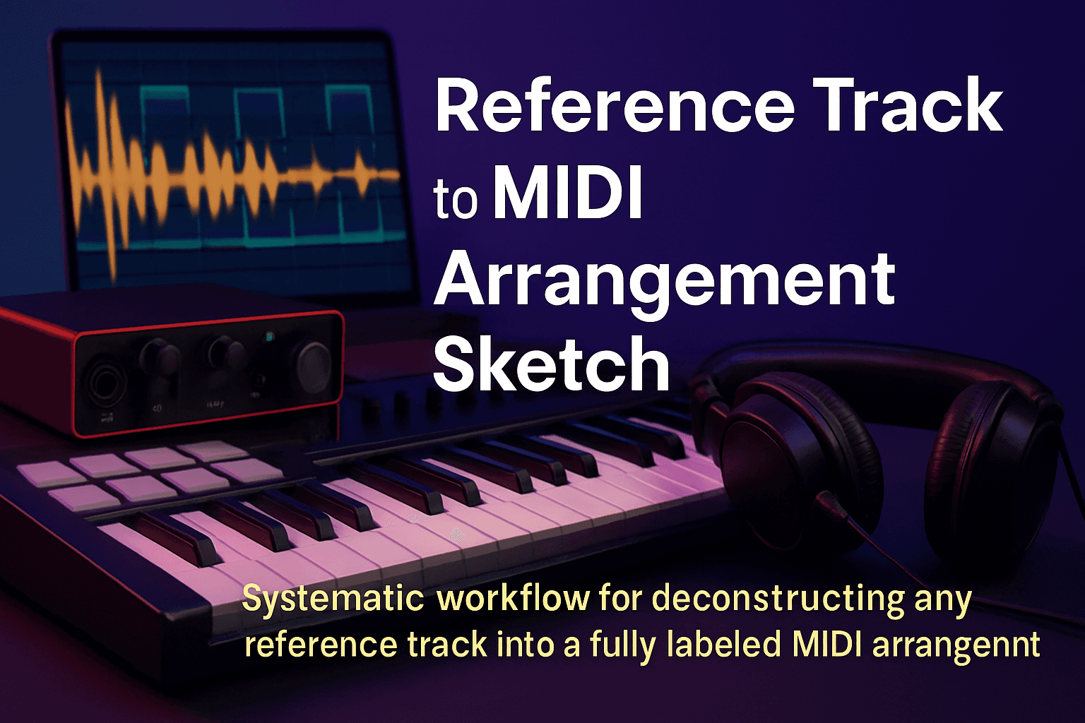 Reference Track to MIDI Arrangement Sketch